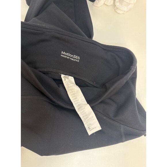 Fabletics Motion365 Womens Black High-Waisted Leggings With Side Zip Pockets Sma - Picture 5 of 5
